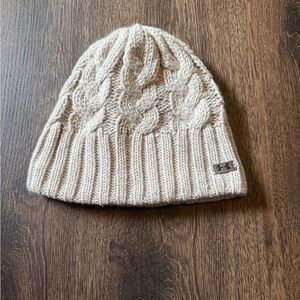 Under Armour Two-Tone Knit Beanie - Gray & Cream